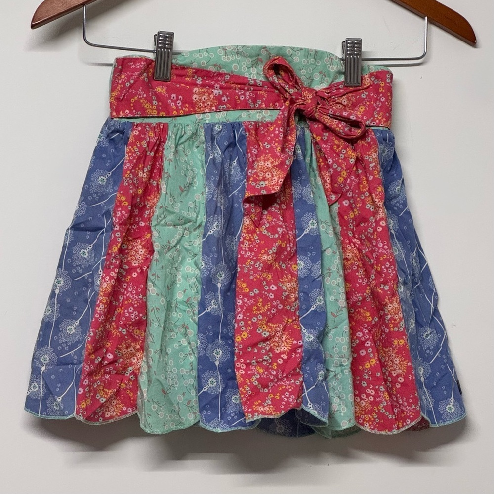 Matilda Jane Mixed Print Multi Floral Retro Pinup Bow Skirt Girls 6